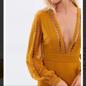 Keepsake the label mustard long sleeve gown
